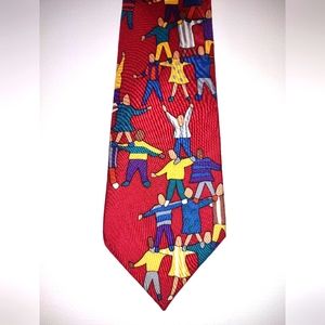1980's Novelty Save the Children Silk Tie